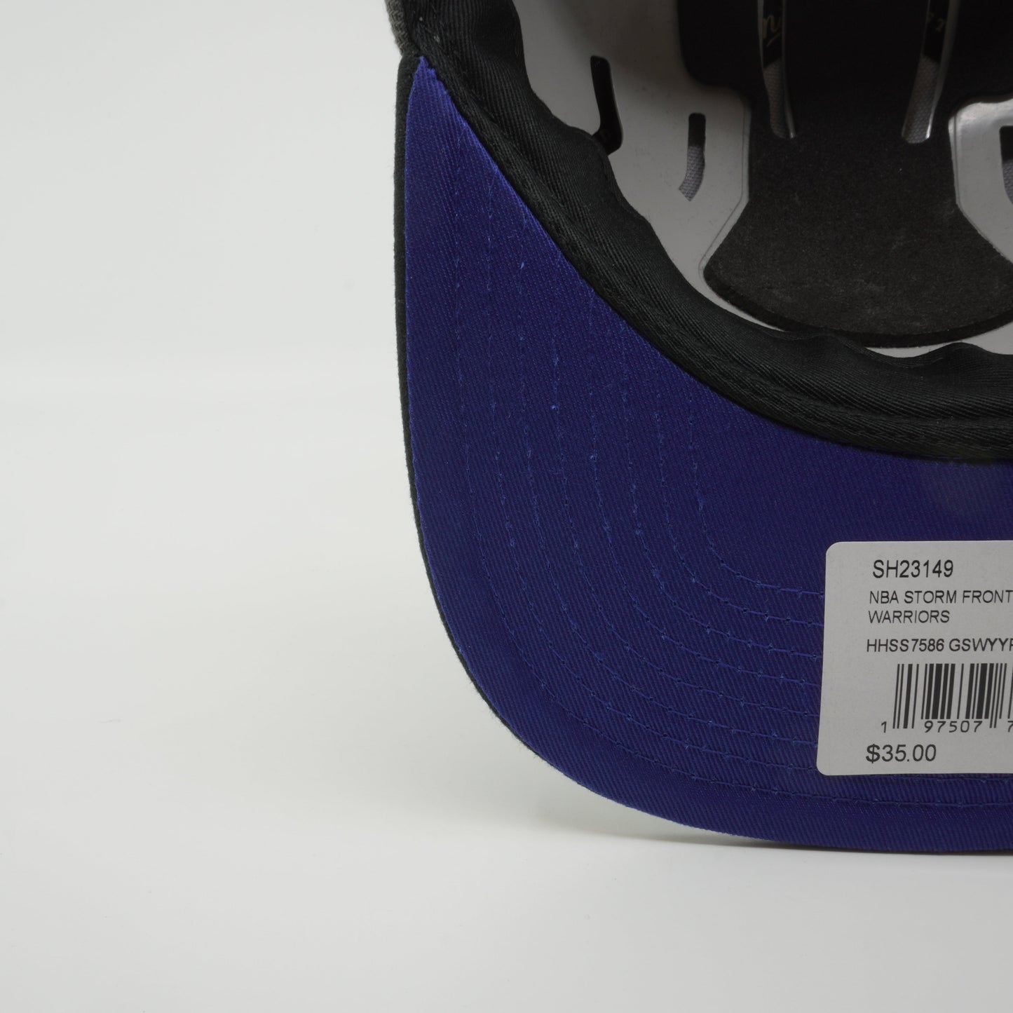 Men's Mitchell & Ness NBA Storm Front Snapback Hwc Warriors - Grey