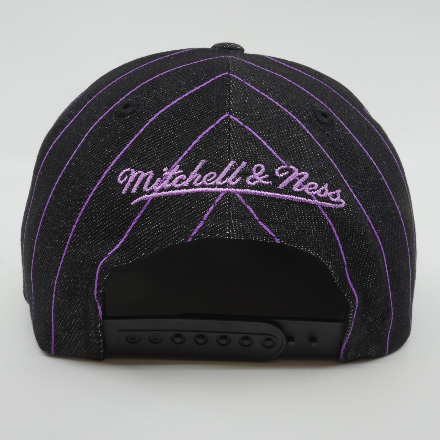 Men's Mitchell & Ness NBA Dem Stripes Snapback Hwc Lakers - Black