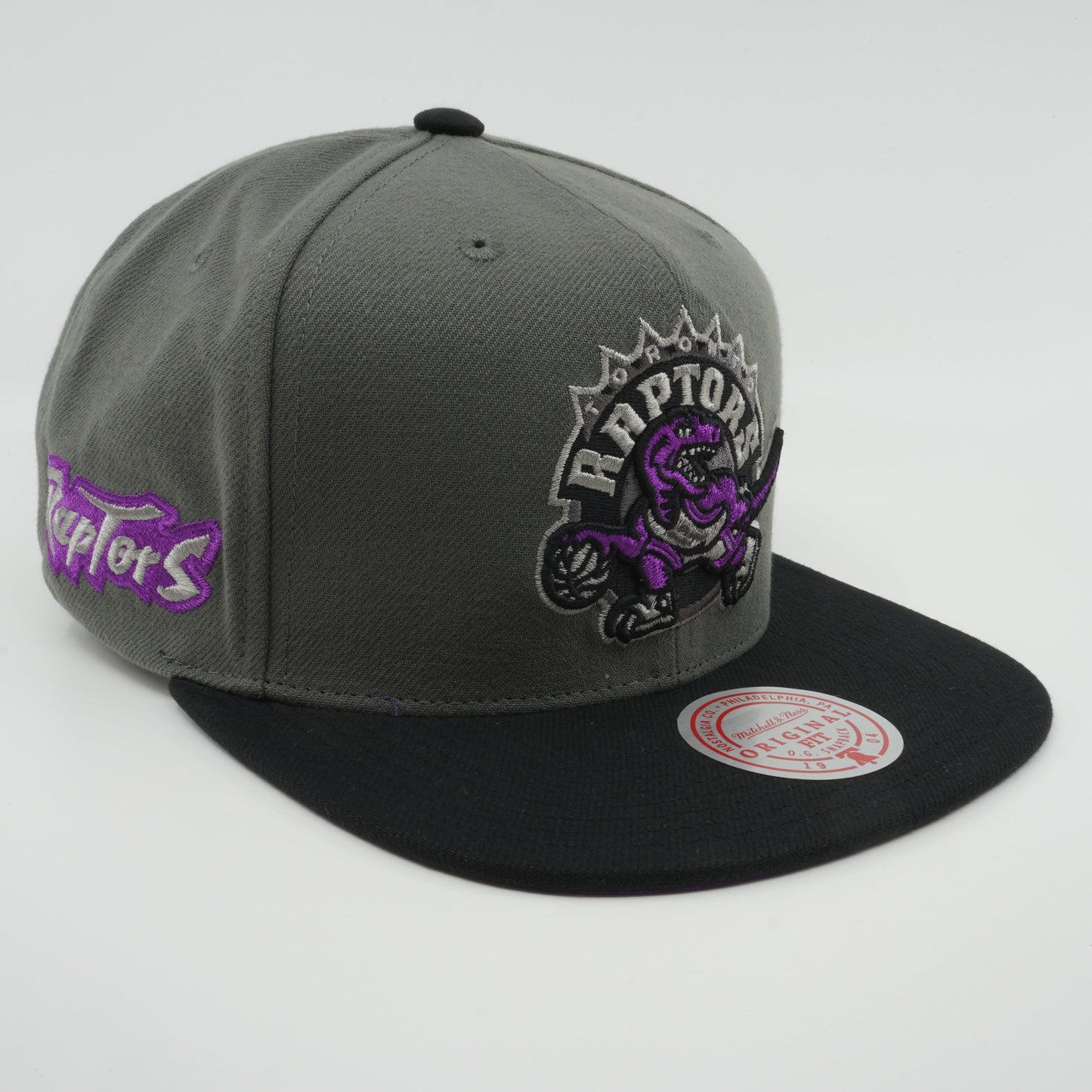 Men's Mitchell & Ness NBA Storm Front Snapback Hwc Raptors - Grey