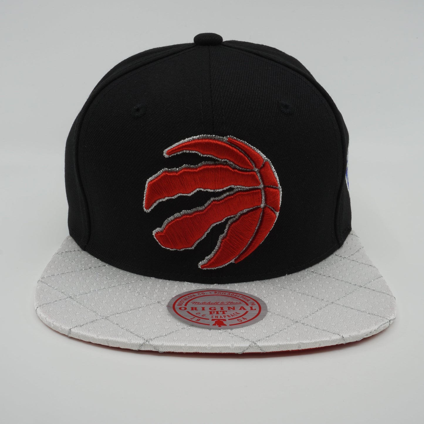 Men's Mitchell & Ness NBA 75Th Platinum Snapback Raptors - Black
