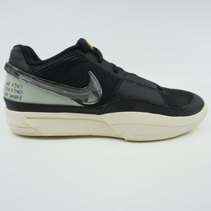 Nike Men's Ja 1 "Fly" - Black/Light Silver-Coconut Milk "We Ain'T Ducking No Smoke" Sneakers