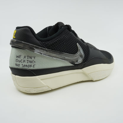 Nike Men's Ja 1 "Fly" - Black/Light Silver-Coconut Milk "We Ain'T Ducking No Smoke" Sneakers
