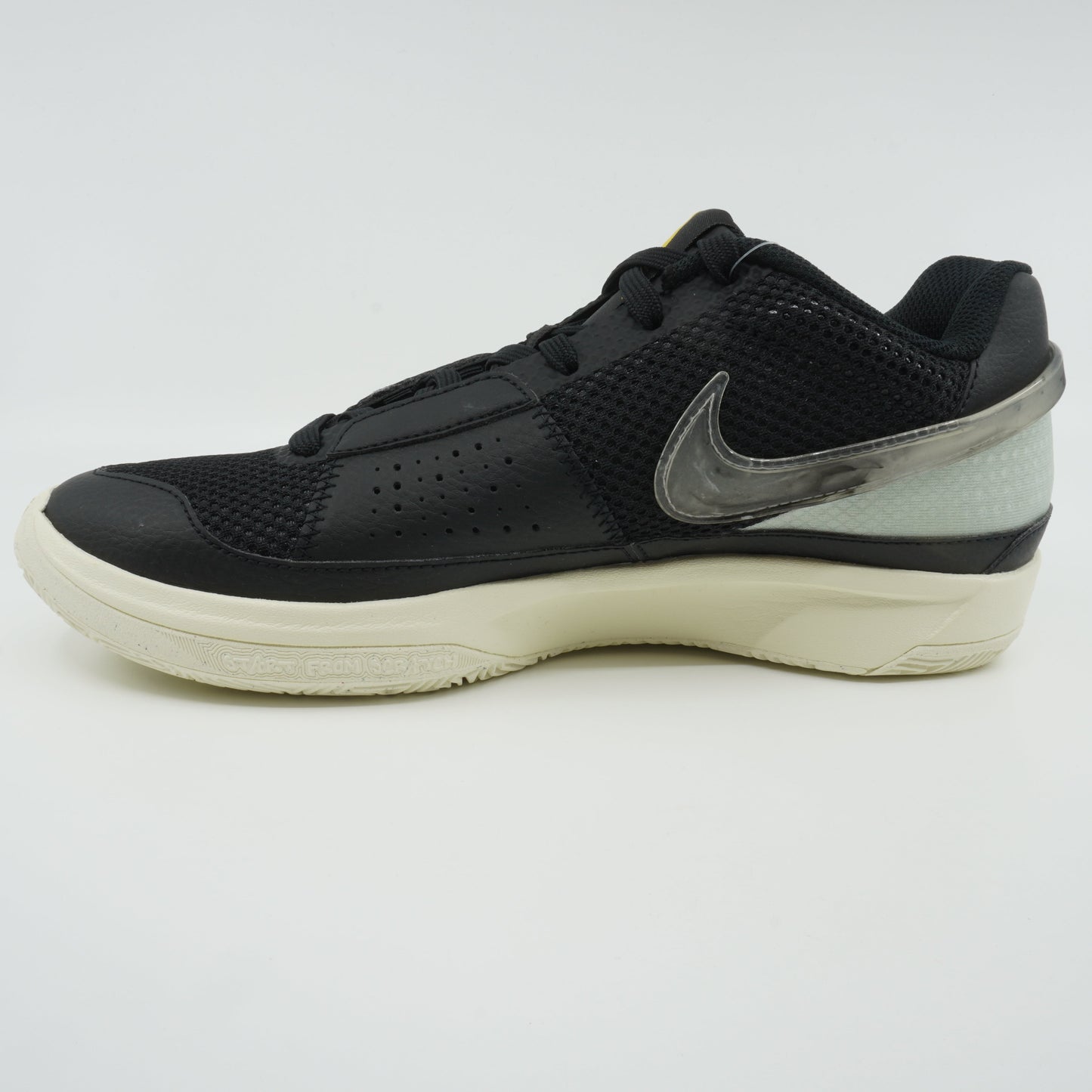 Nike Men's Ja 1 "Fly" - Black/Light Silver-Coconut Milk "We Ain'T Ducking No Smoke" Sneakers
