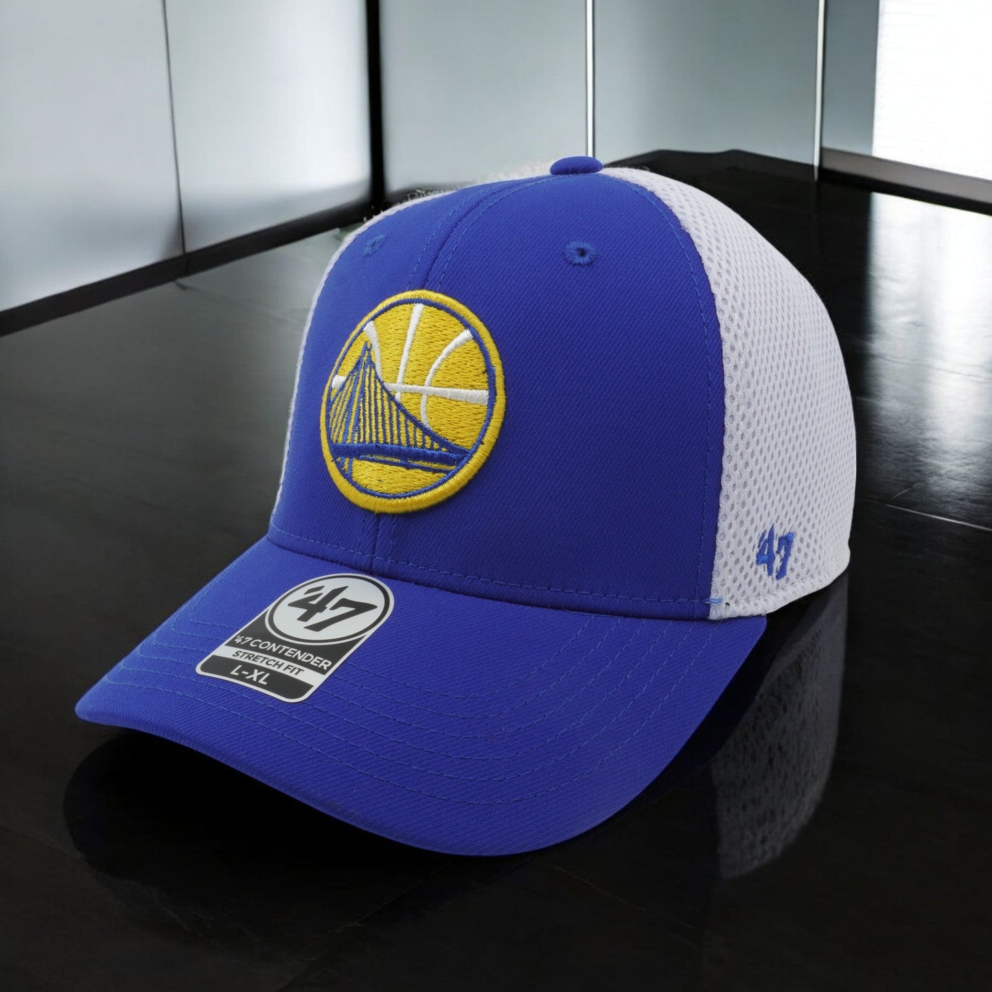 Men's 47 Brand NBA Gs Warriors Western Conf Stretch Fit Hat