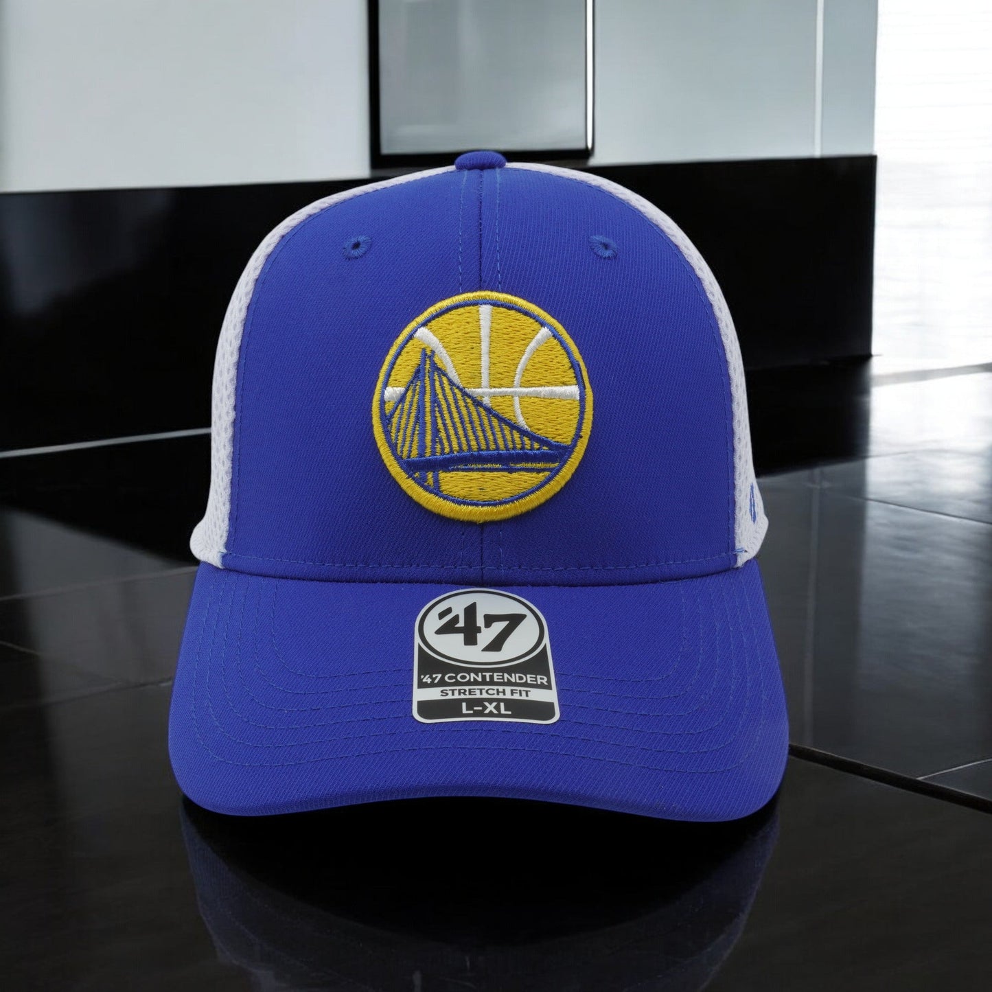 Men's 47 Brand NBA Gs Warriors Western Conf Stretch Fit Hat