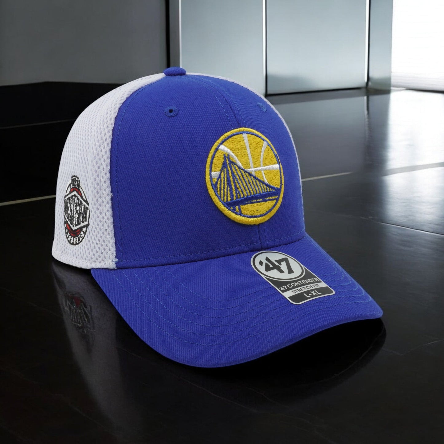 Men's 47 Brand NBA Gs Warriors Western Conf Stretch Fit Hat