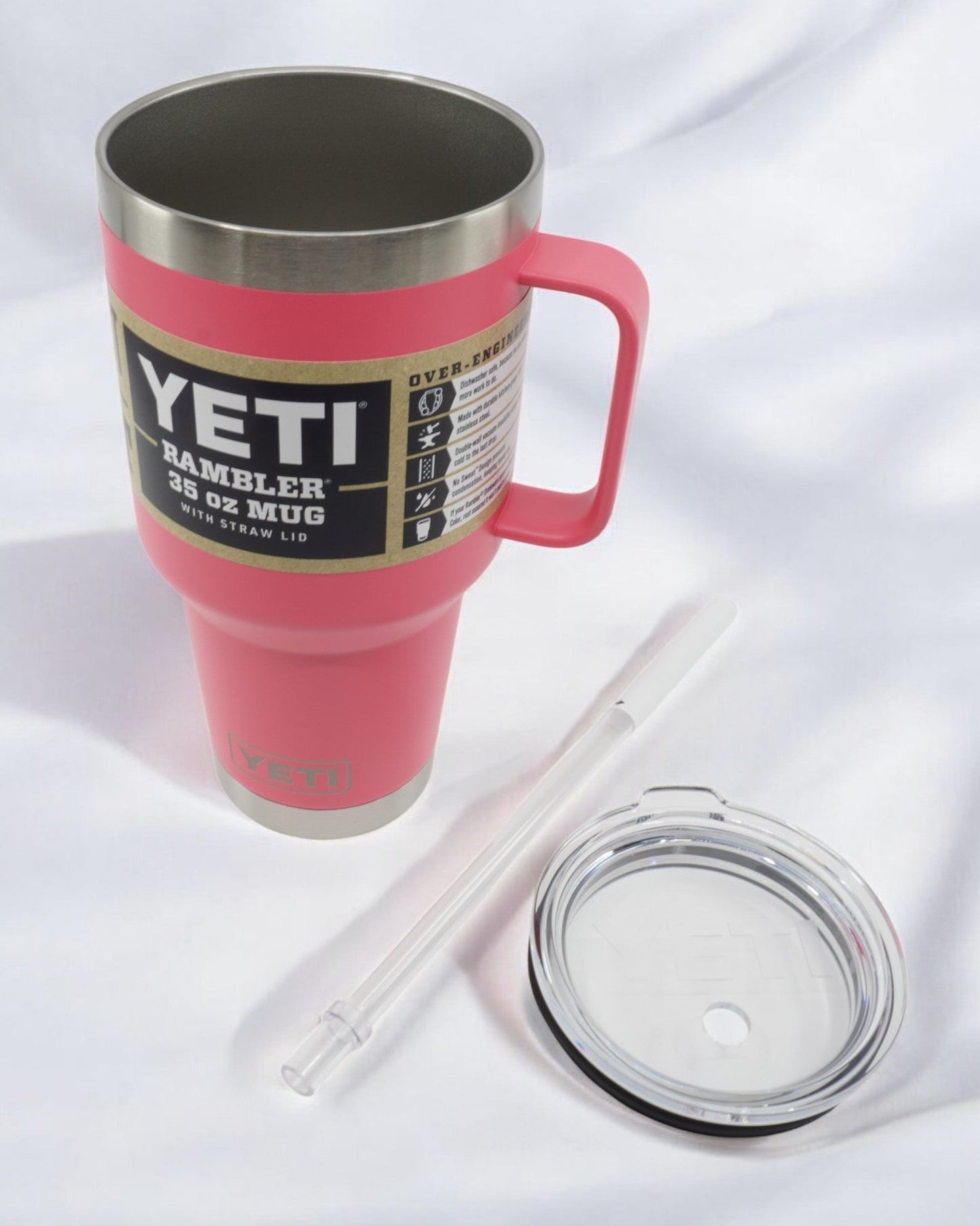 Yeti Rambler 35Oz Straw Mug With Straw Lid