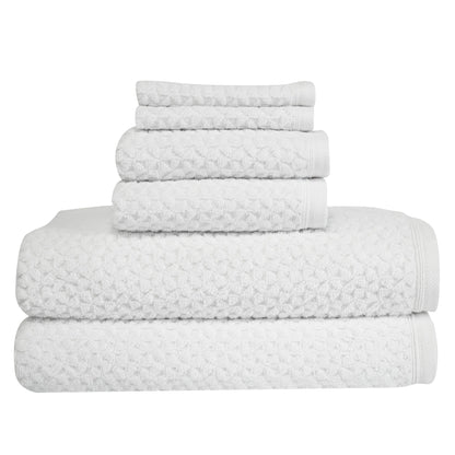 Hardwick Jacquard Turkish Cotton Towel Set of 6 - Classic Turkish Towels