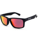 Matte Black w/ Red Revo Polarized