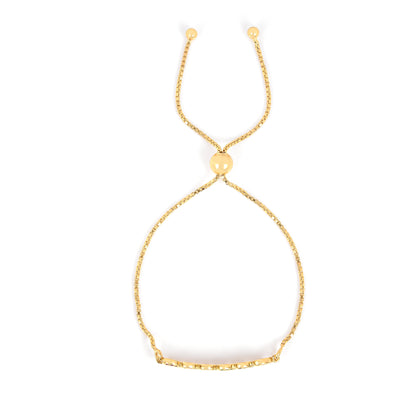 22k Gold Vermeil Diamond and Multi-Gemstone Heart Bolo Bracelet