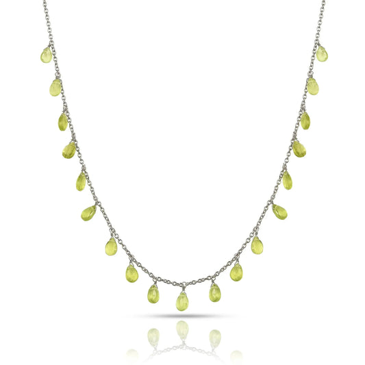 Dainty Layered Peridot Necklace