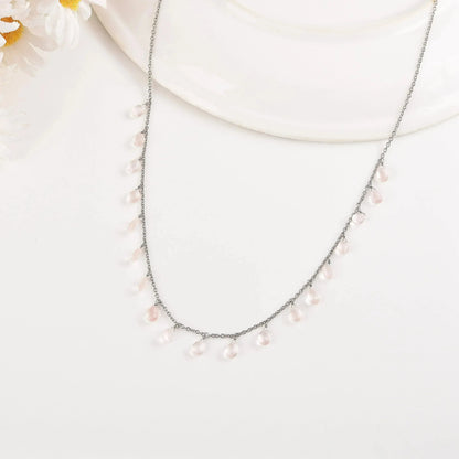 Rose Quartz Layer Necklace