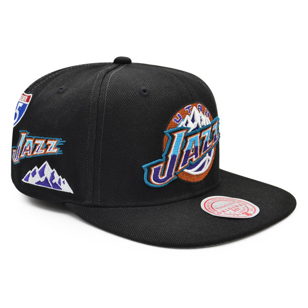 Men's Mitchell & Ness NBA Hyperlocal Snapback Hwc Jazz - Black