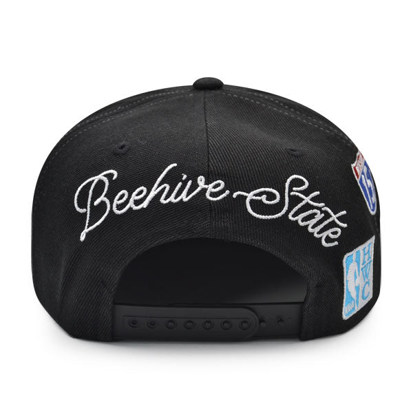 Men's Mitchell & Ness NBA Hyperlocal Snapback Hwc Jazz - Black