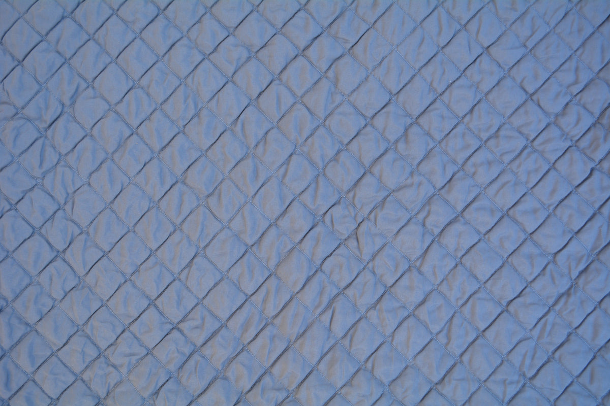 Tache Solid Light Gray Silver Diamond Stitch Bubble Quilted Bedspread Set (DXJ109038-2)