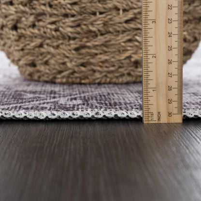 Rosman Blue&Beige - Promo Washable Area Rug - Clearance