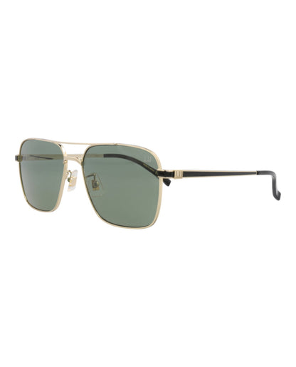 Dunhill Aviator-Frame Metal Sunglasses