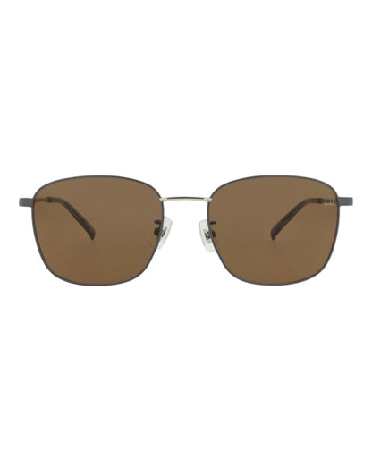 Dunhill Square-Frame Metal Sunglasses
