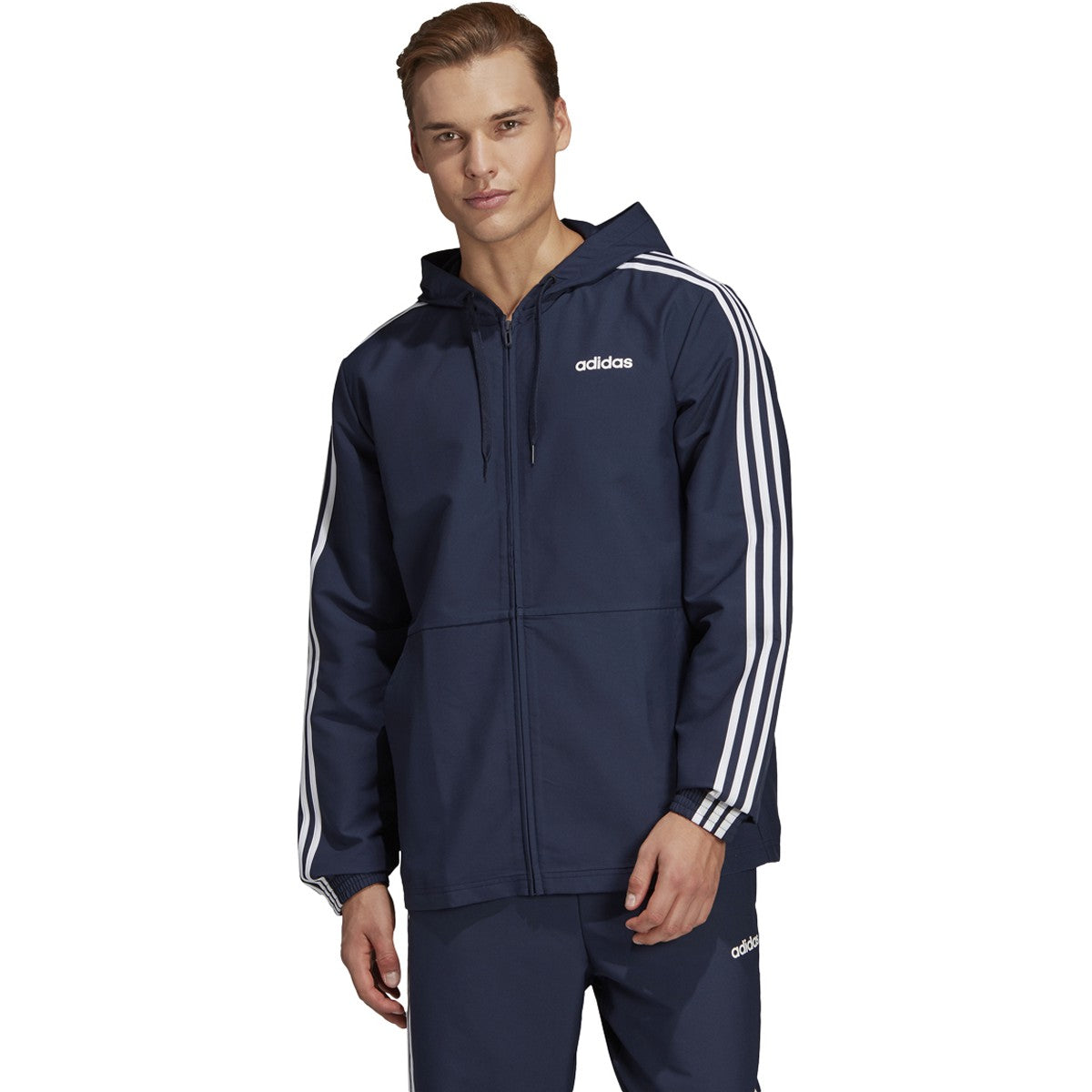 Men's adidas Essentials 3-Stripes Woven Windbreaker