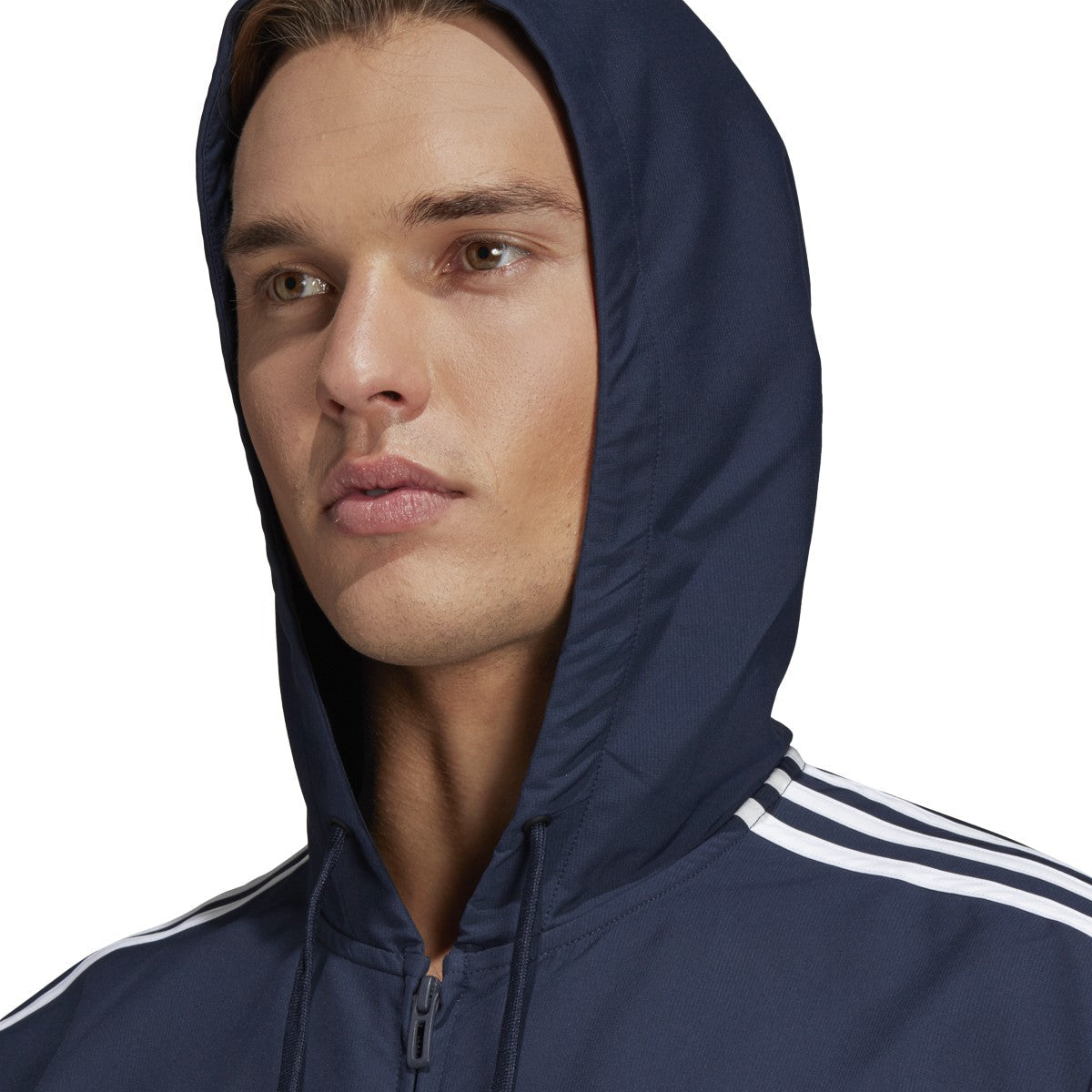 Men's adidas Essentials 3-Stripes Woven Windbreaker
