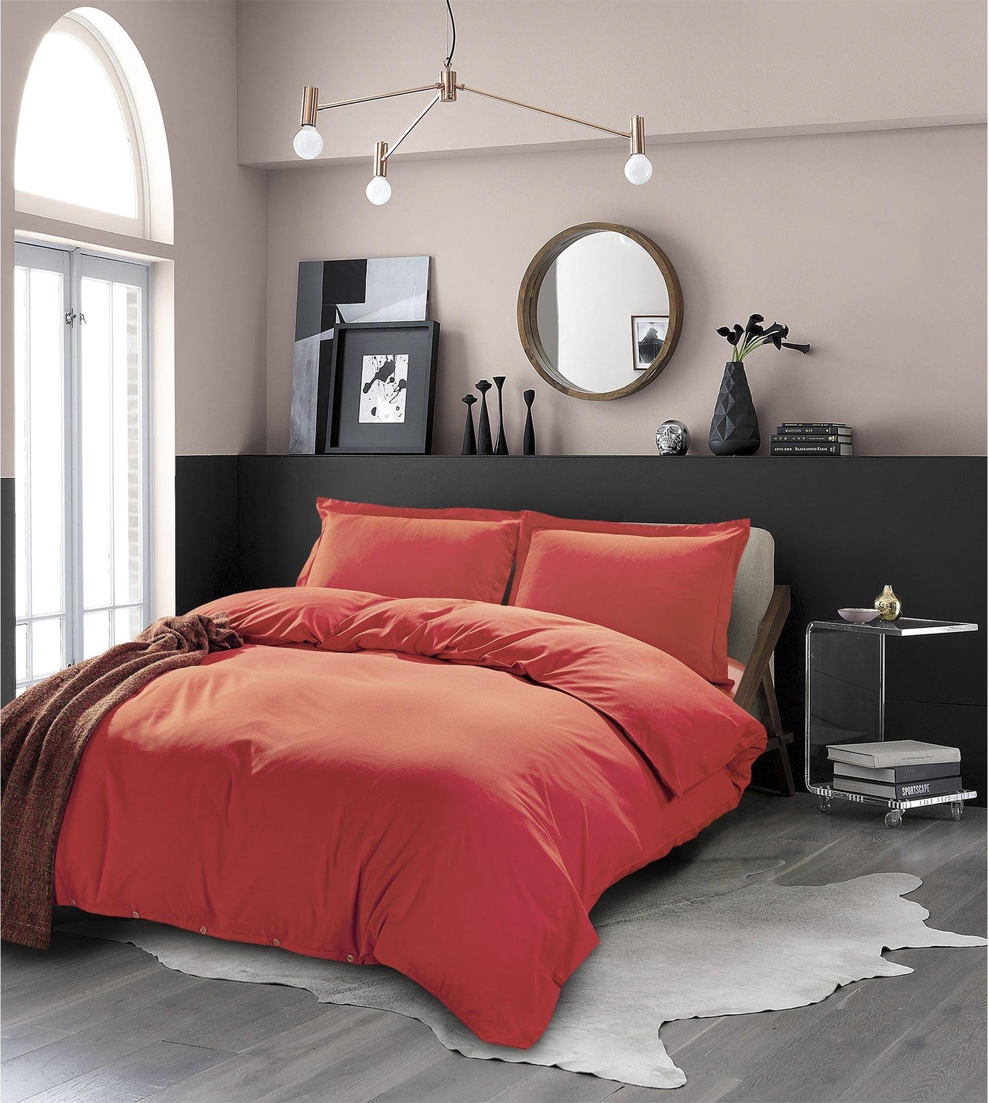 Elegant Comfort Essential 3-Piece Solid Duvet Cover Set