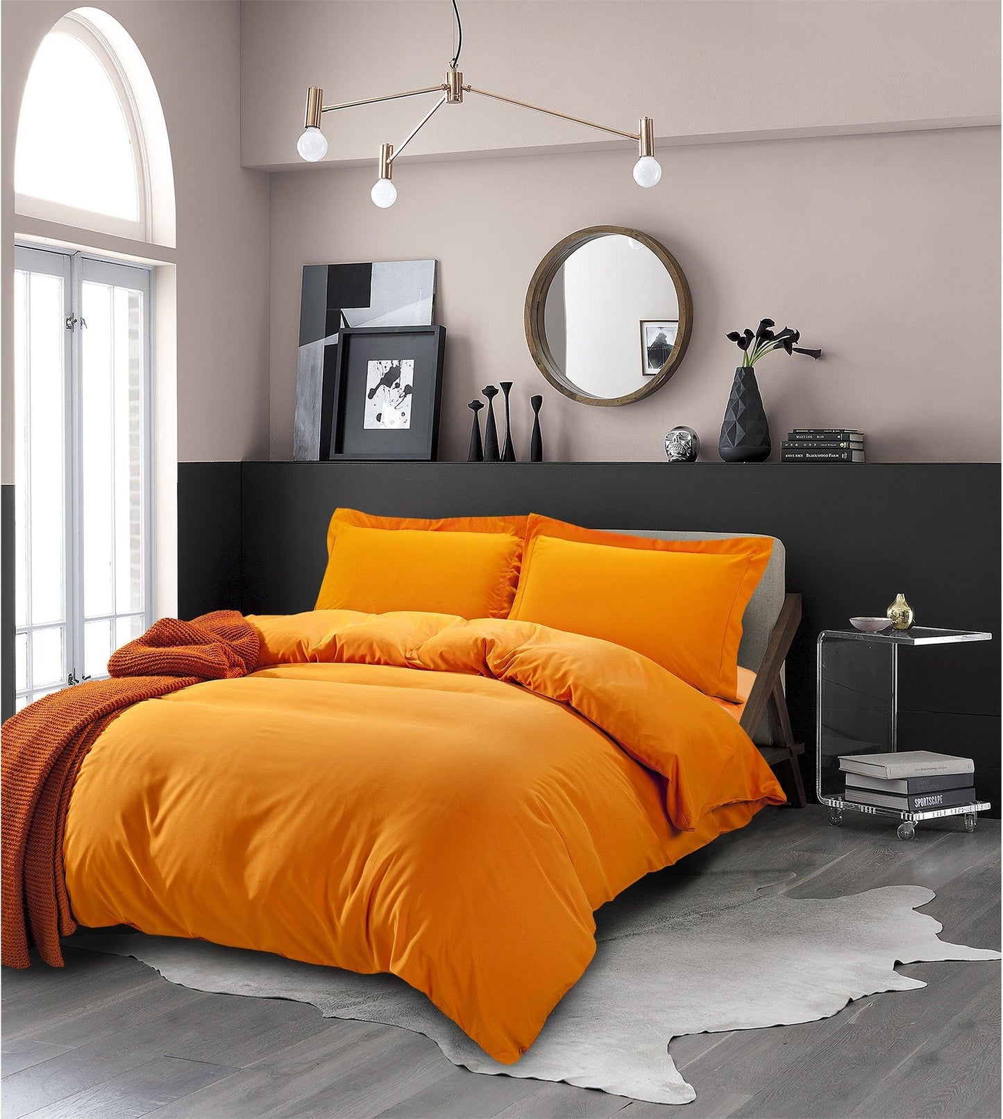 Elegant Comfort Essential 3-Piece Solid Duvet Cover Set
