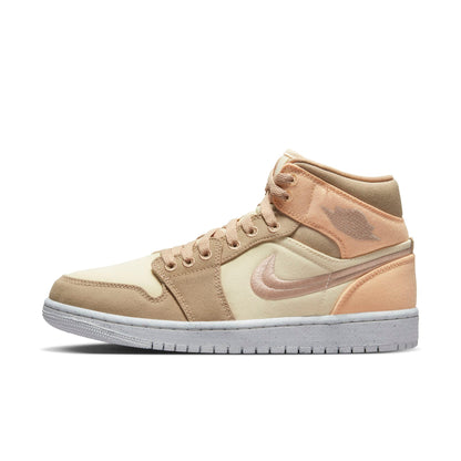 Air Jordan Women's Retro 1 Mid Se W 'Canvas Khaki'