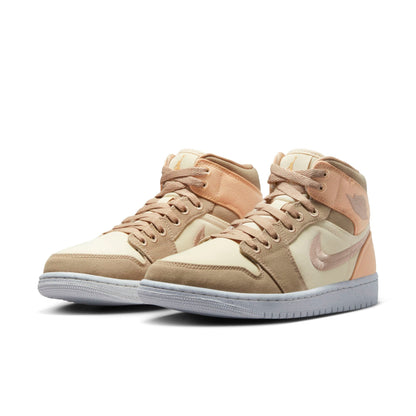 Air Jordan Women's Retro 1 Mid Se W 'Canvas Khaki'