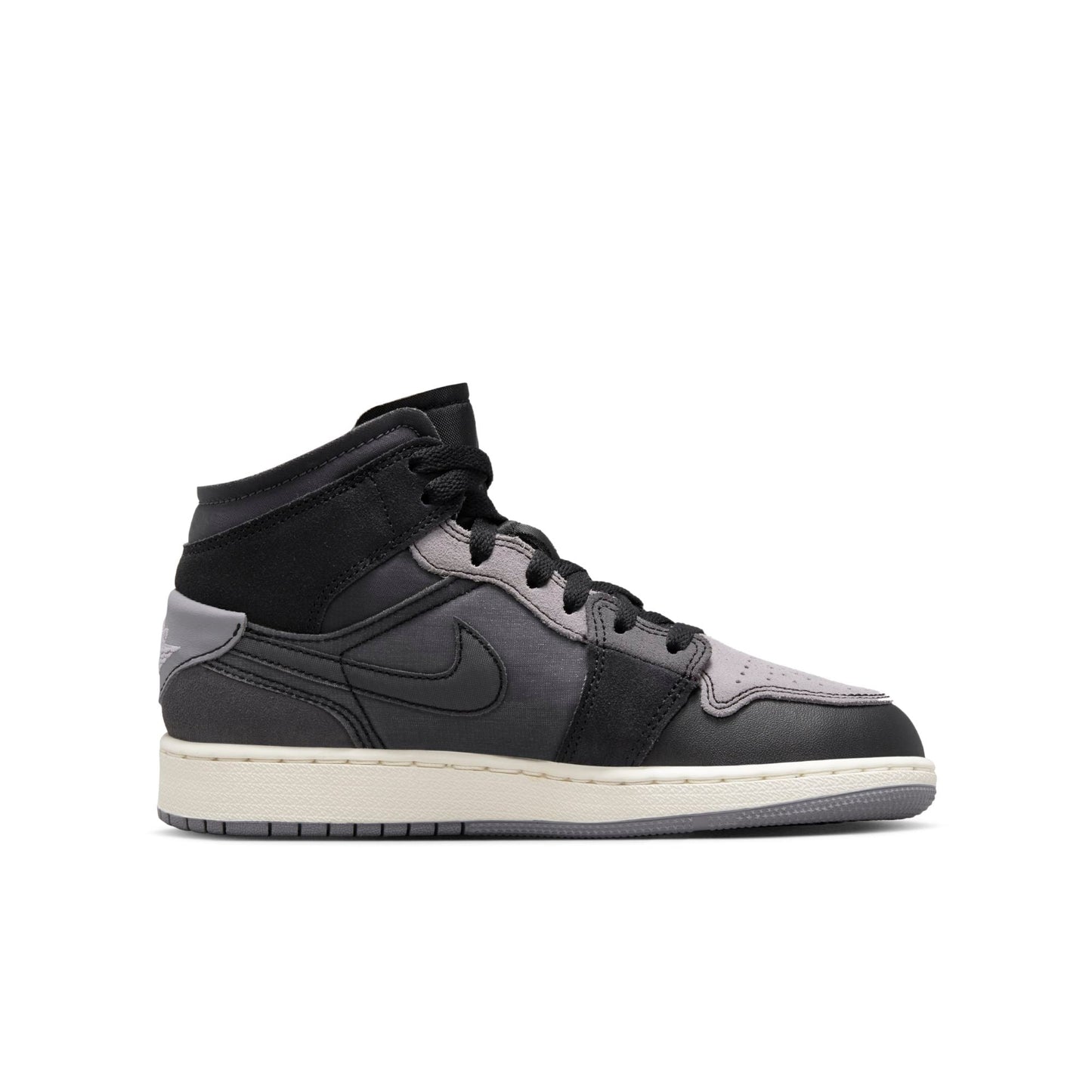 Youth Air Jordan Retro 1 Mid 'Craft Inside Out Black' (Gs)