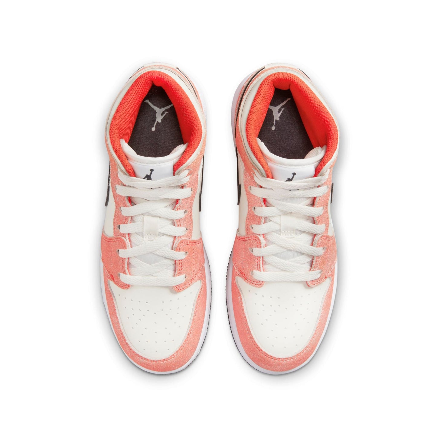Grade School Air Jordan Retro 1 Mid Se 'Orange Suede' (Gs)