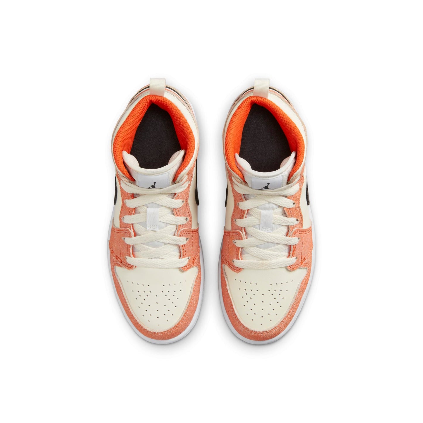 Preschool Air Jordan Retro 1 Mid Se 'Orange Suede (Ps)'