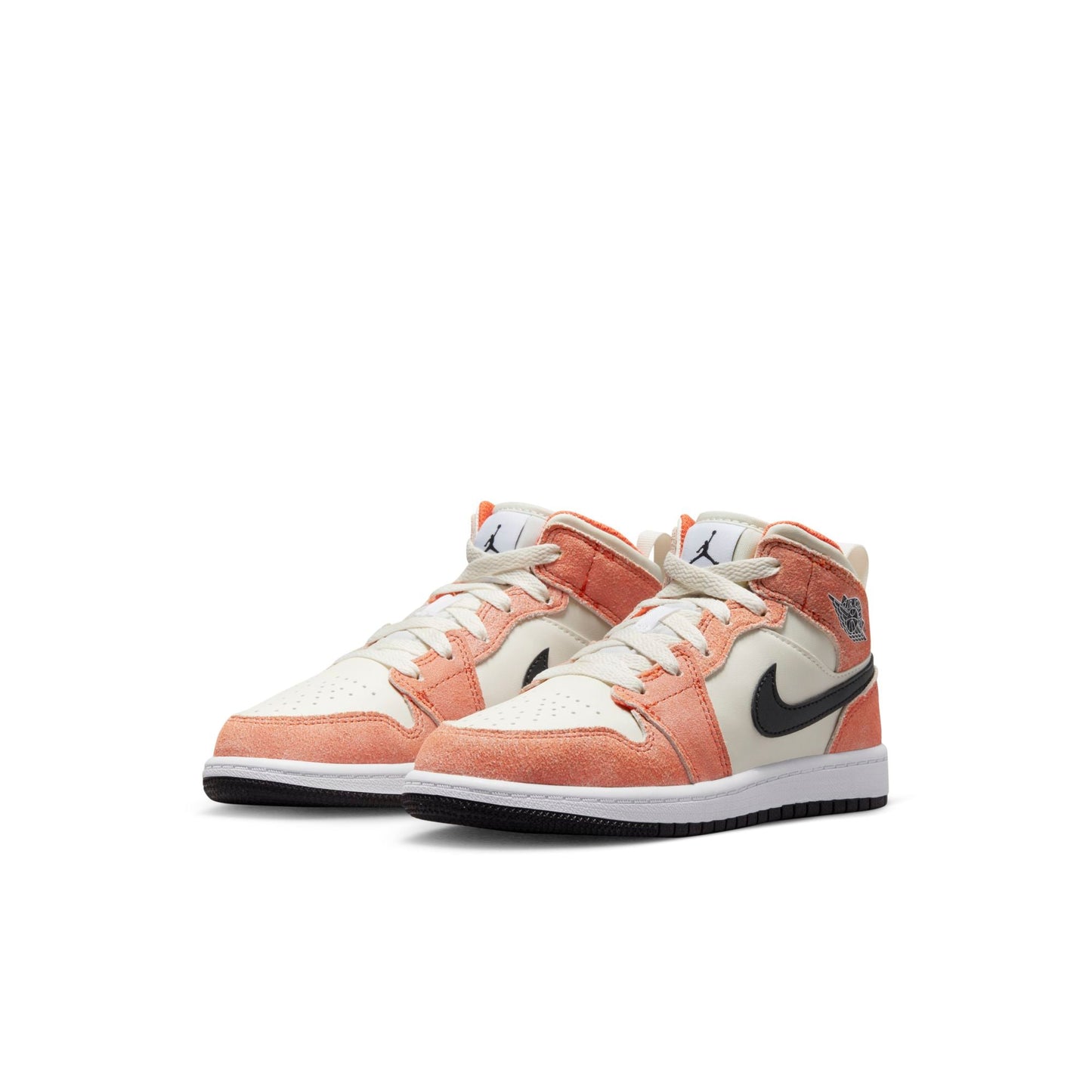 Preschool Air Jordan Retro 1 Mid Se 'Orange Suede (Ps)'