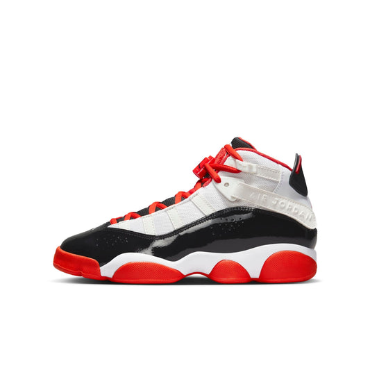 Grade School Air Jordan 6 Rings Gs 'White Black Team Orange'