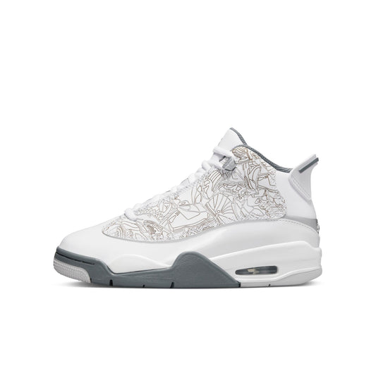 Air Jordan Grade School Dub Zero Gs 'White Cool Grey' Sneakers