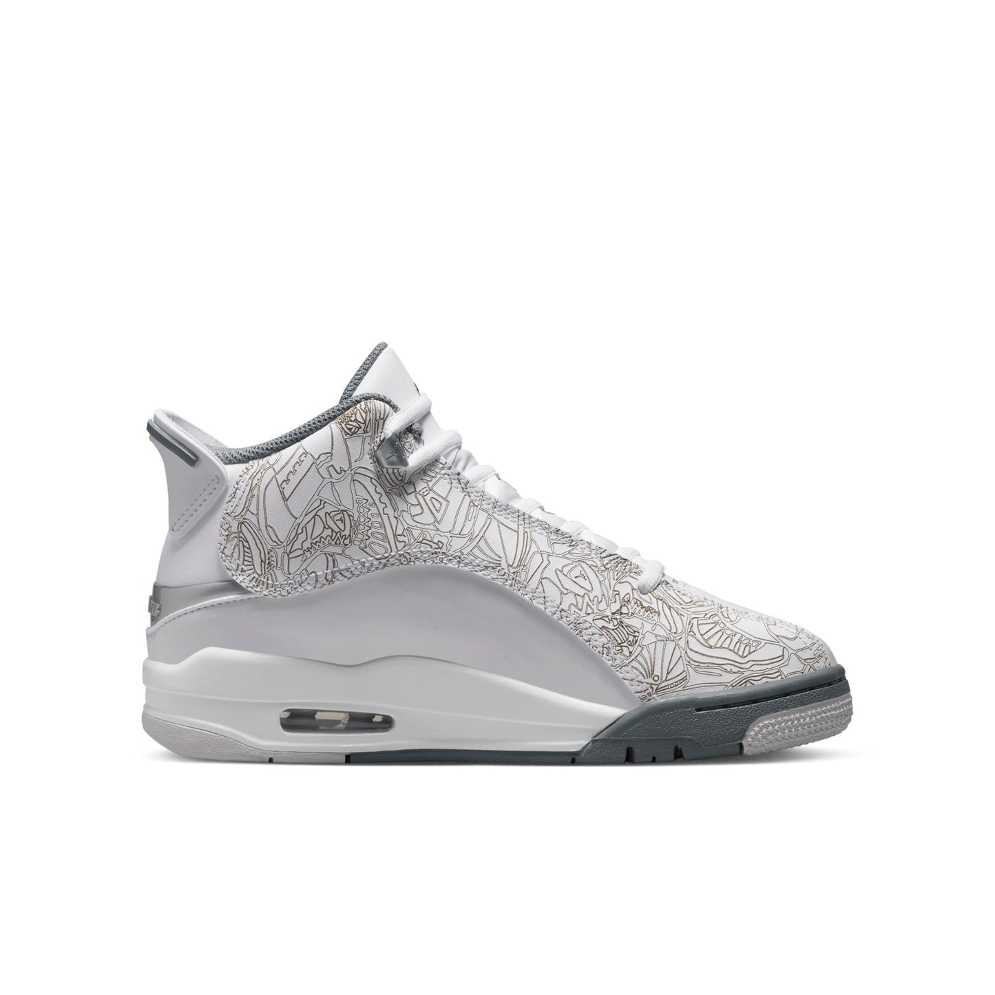 Air Jordan Grade School Dub Zero Gs 'White Cool Grey' Sneakers