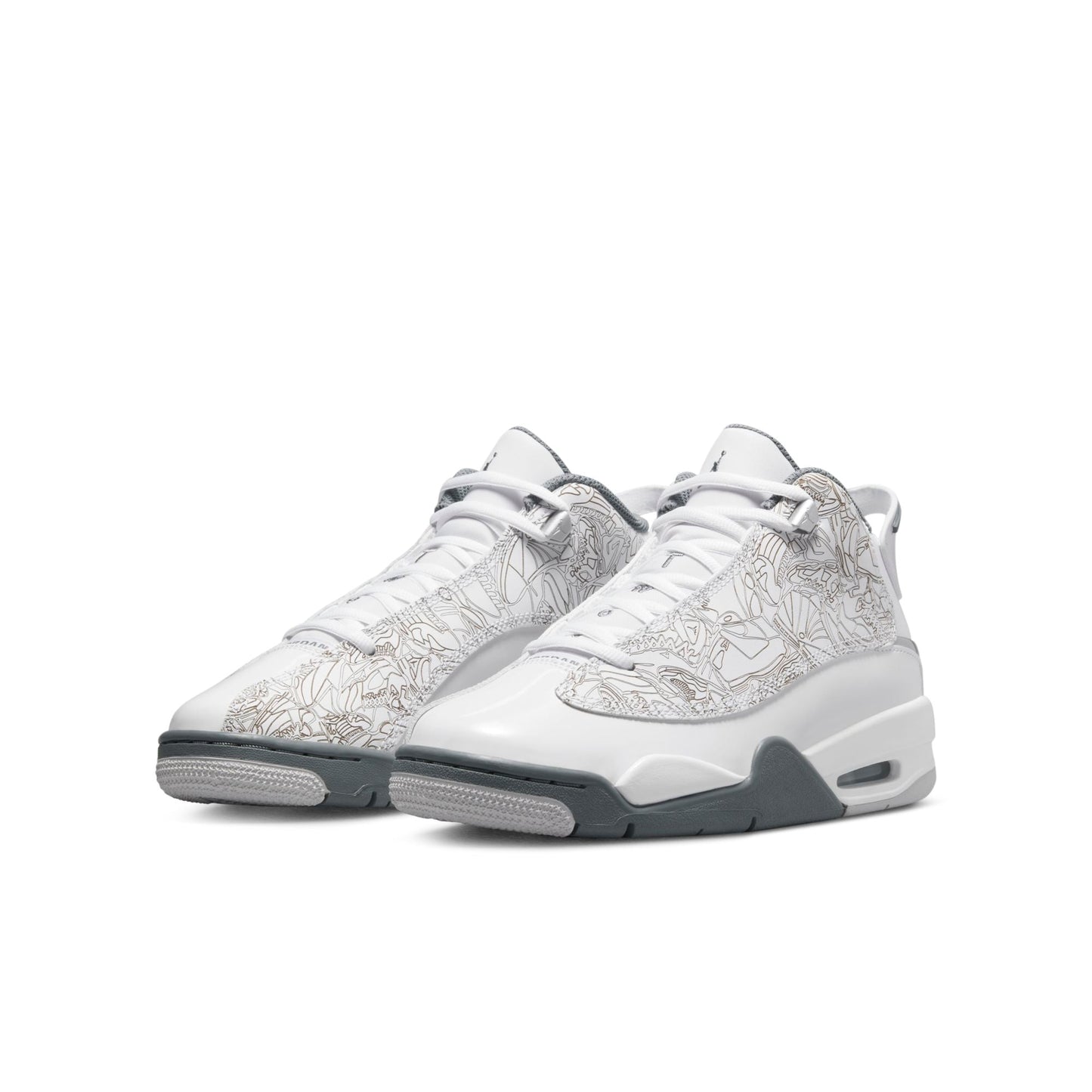 Air Jordan Grade School Dub Zero Gs 'White Cool Grey' Sneakers
