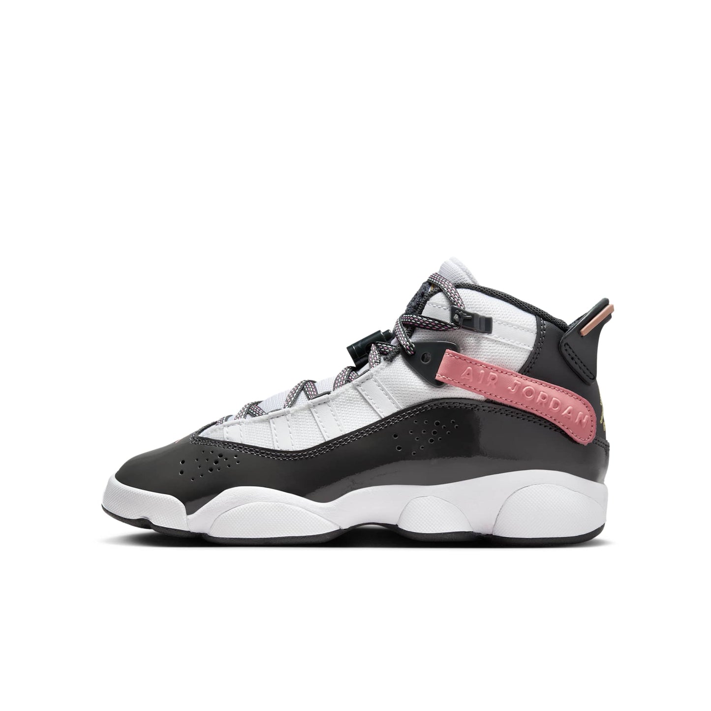 Air Jordan Grade School 6 Rings 'White Red Stardust Vapor Green Anthracite Gs' Sneakers