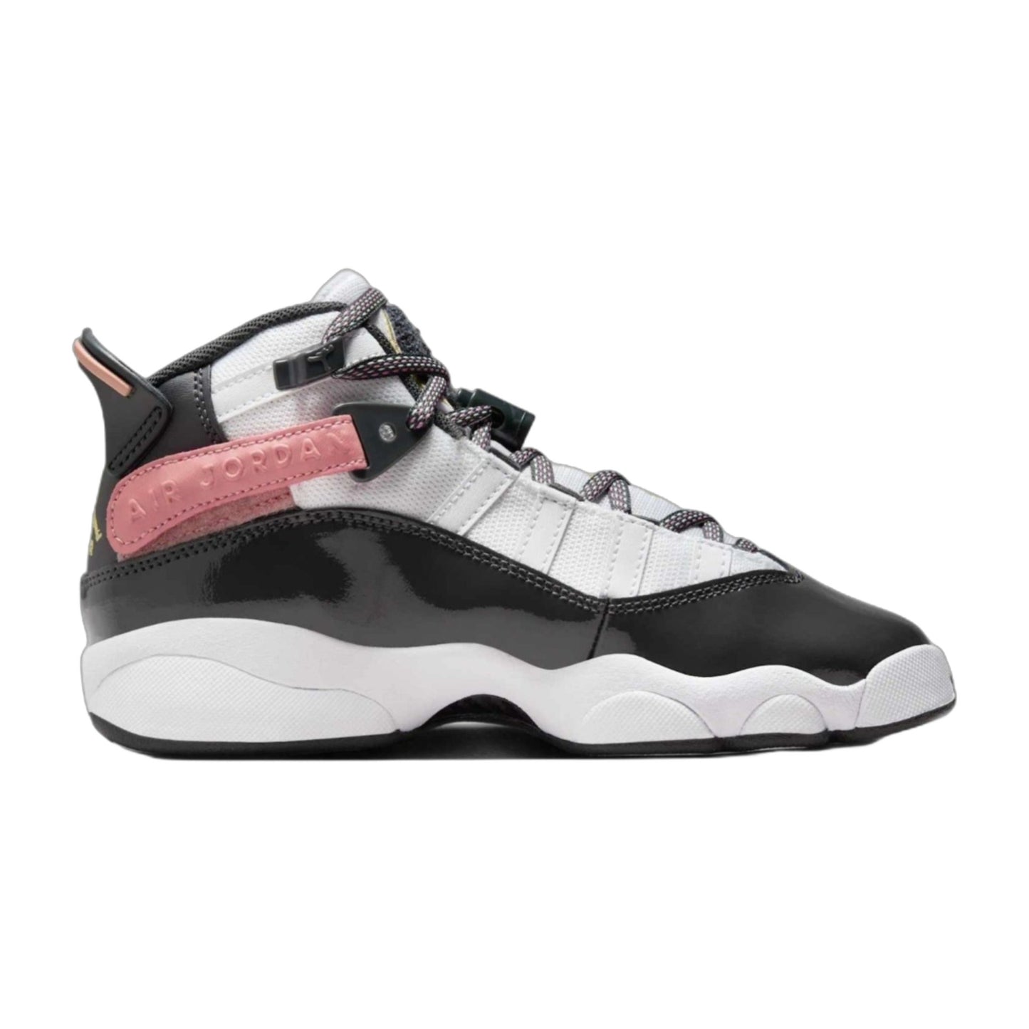 Air Jordan Grade School 6 Rings 'White Red Stardust Vapor Green Anthracite Gs' Sneakers