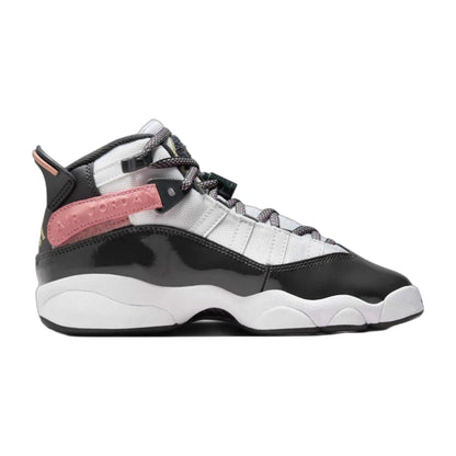 Air Jordan Grade School 6 Rings 'White Red Stardust Vapor Green Anthracite Gs' Sneakers