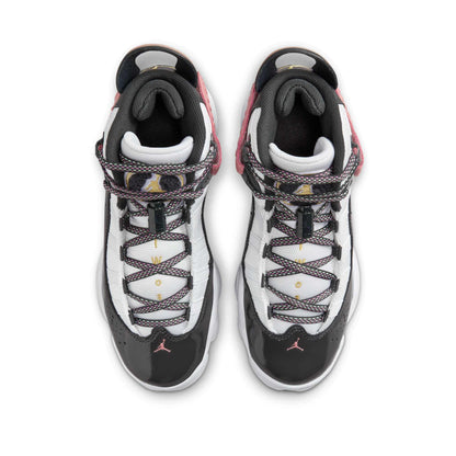 Air Jordan Grade School 6 Rings 'White Red Stardust Vapor Green Anthracite Gs' Sneakers