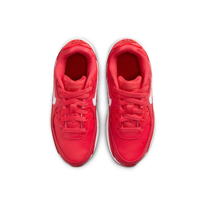 Nike Preschool Air Max 90 Leather Ps 'Track Red' Sneakers
