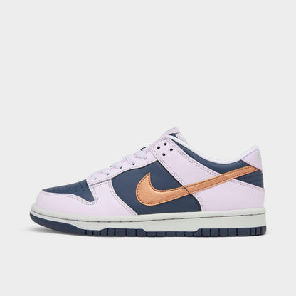 Grade School Nike Dunk Low Se 'Copper Swoosh (Gs)' - DX1663-400
