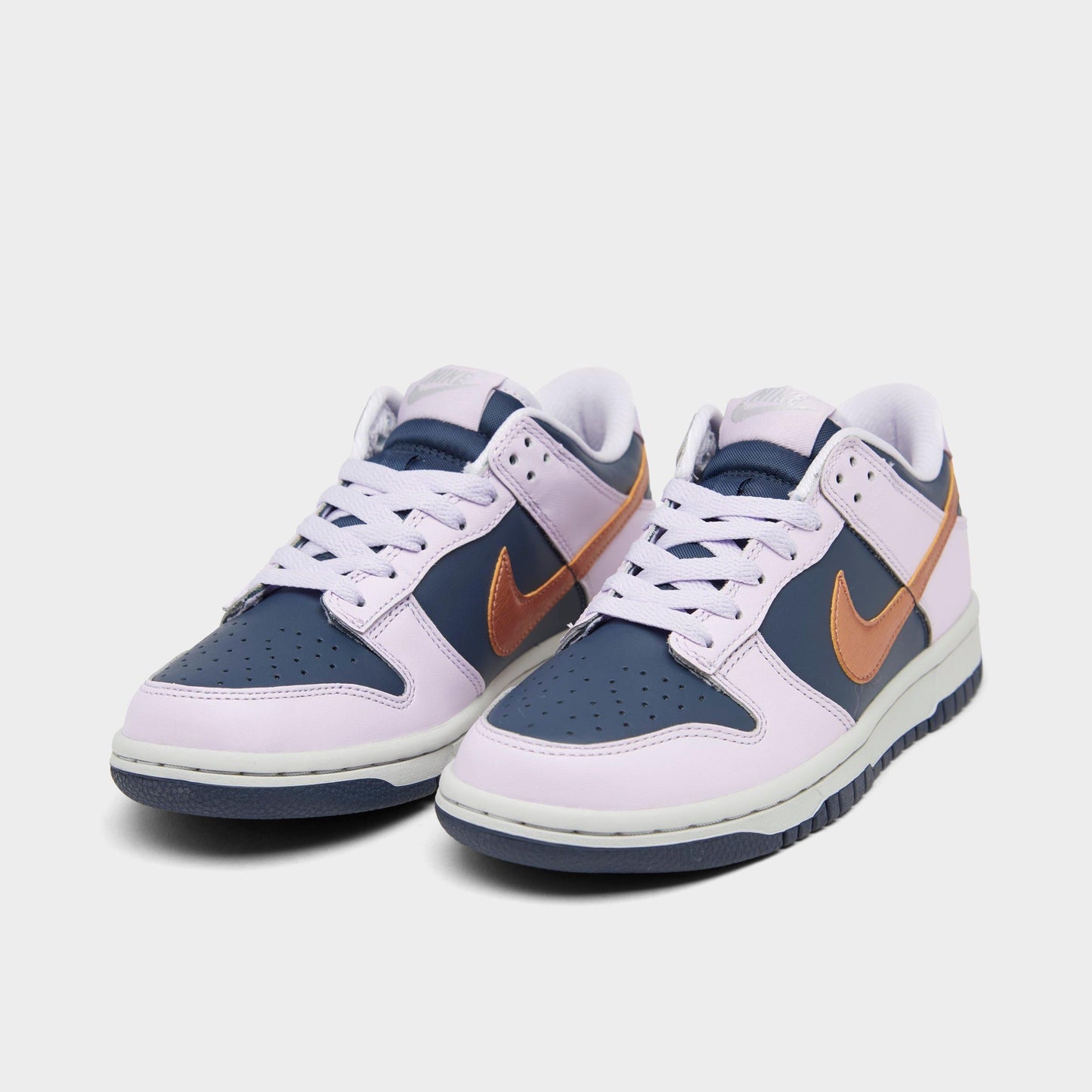 Grade School Nike Dunk Low Se 'Copper Swoosh (Gs)' - DX1663-400