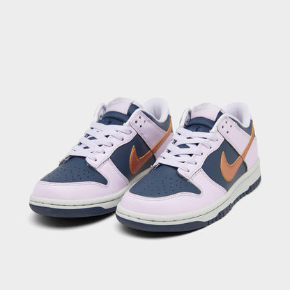 Grade School Nike Dunk Low Se 'Copper Swoosh (Gs)' - DX1663-400