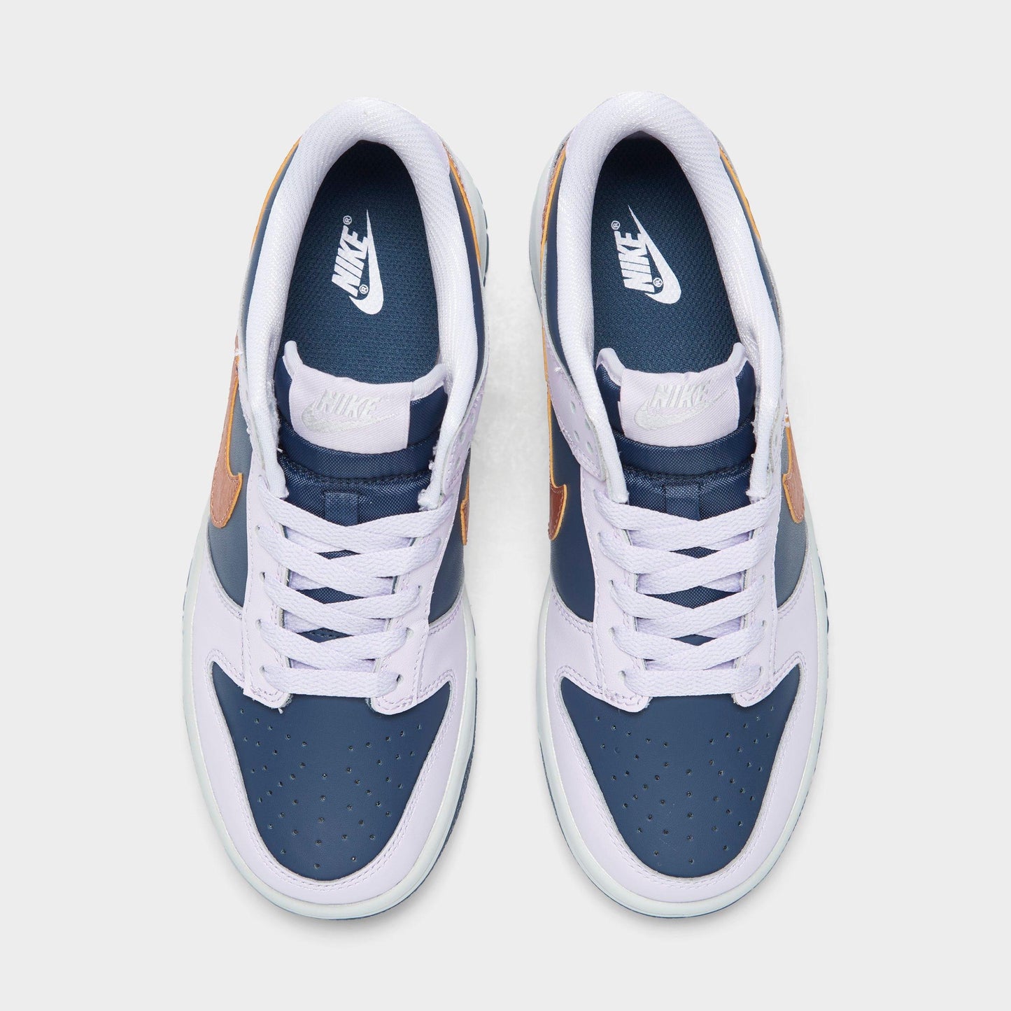 Grade School Nike Dunk Low Se 'Copper Swoosh (Gs)' - DX1663-400