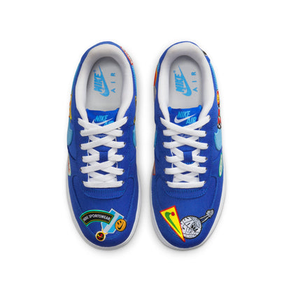 Nike Grade School Air Force 1 Low '07 Prm 'Los Angeles Patched Up Gs' Sneakers