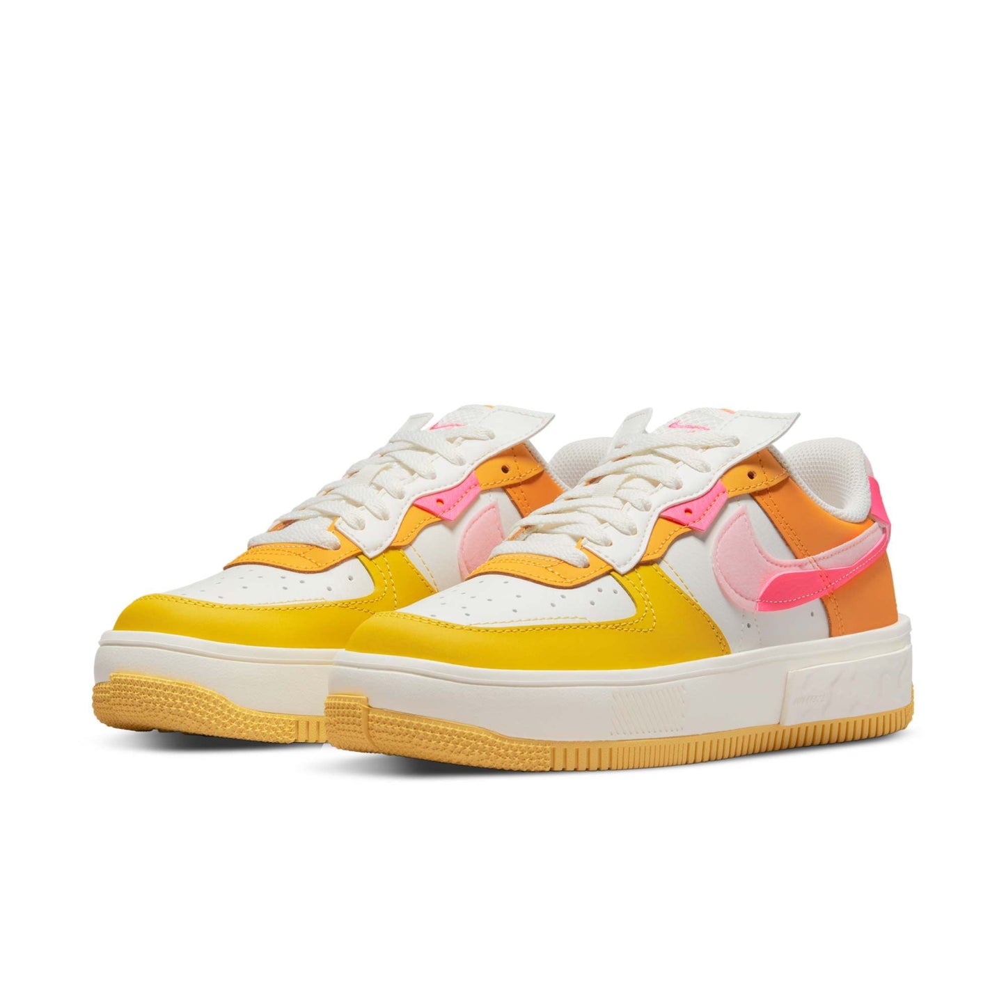 Summit White/Solar Flare/Medium Soft Pink/Hyper Pink-