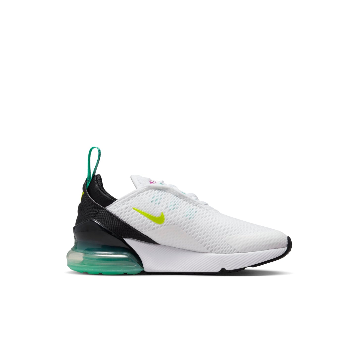 Nike Preschool Air Max 270 Ps 'White Volt' Sneakers