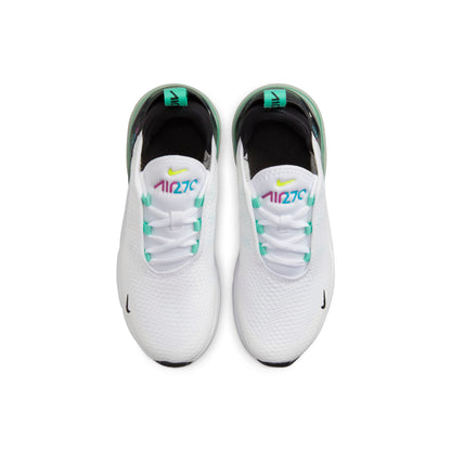 Nike Preschool Air Max 270 Ps 'White Volt' Sneakers