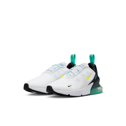 Nike Preschool Air Max 270 Ps 'White Volt' Sneakers